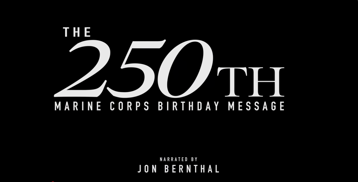 Load video: Marine Corp Birthday Message
