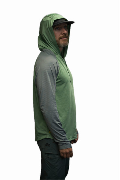 Gimlet Sun Hoodie in Forest Green - 6